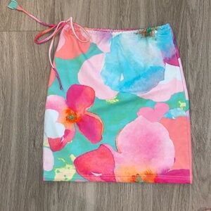 Tiger mist watercolor skirt